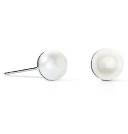 Пусеты White-Silver 1130/21-1417 Coeur de Lion