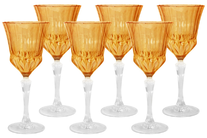 Набор бокалов для вина Адажио янтарная, 200 мл. 6 шт. Same