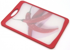 Кухонная доска FLUTTO, 37x25 см. Microban, красный