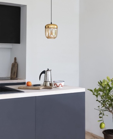 Плафон Acorn Amber Brass, 14х16 см. Umage