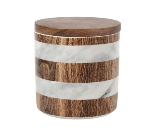 Банка для сыпучих продуктов Wood&Marble, 12х11,5 см, 0,7 л. Home & Style