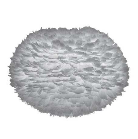 Плафон из перьев Eos light grey, 65х40 см. Umage