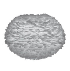 Плафон из перьев Eos light grey, 65х40 см. Umage