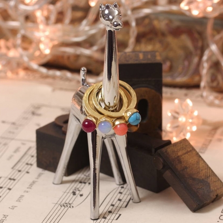 Подставка для колец Zoola, Жираф хром, Umbra