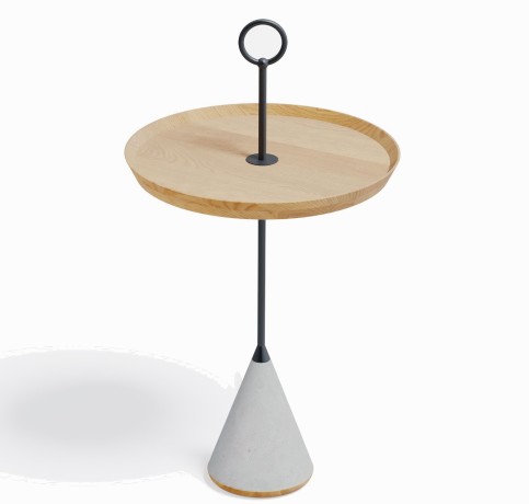 Журнальный столик Pin, 42,1x42,1х73,7 см. дуб, Zahodi