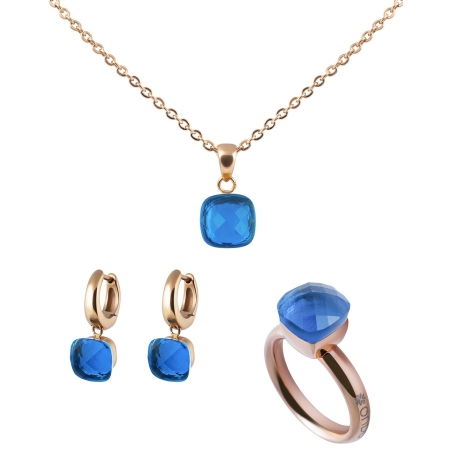 Серьги Firenze ocean 300359 BL/RG Qudo