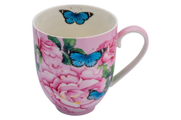 Кружка с подставкой Розы, 0,4 л. Maxwell & Williams