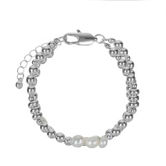 Браслет Metall &amp; Pearl Сarabiner
