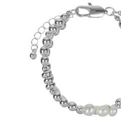 Браслет Metall &amp; Pearl Сarabiner