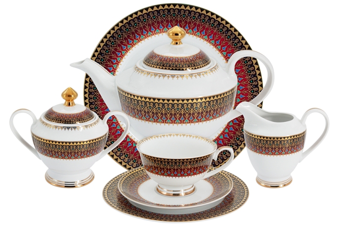 Чайный сервиз Бухара, 12 персон, 42 предмета, Midori
