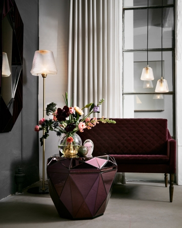 Настенный светильник DAMN FASHIONISTA, Ø15 см. дымчатый/стекло, Halo Design