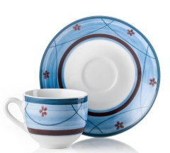 Набор из 6-ти чашек с блюдцами Jardin Fade