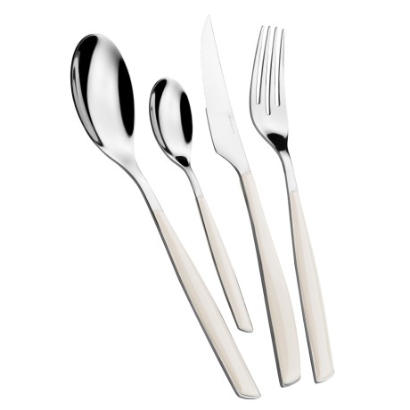 Набор из 24 столовых приборов Glamour, цвет слоновая кость, Bugatti