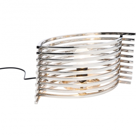 Лампа настольная Pipe, коллекция "Трубка" 38*19*16, Сталь, Стекло, Серебряный