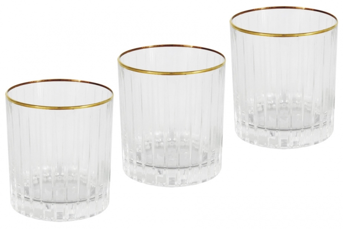 Набор стаканов для виски Пиза золото, 0,25 л. 6 шт. Same