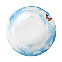 Тарелка суповая Sky, 20,5 см. цвет: красный, PRATI ITALIANI Taitu