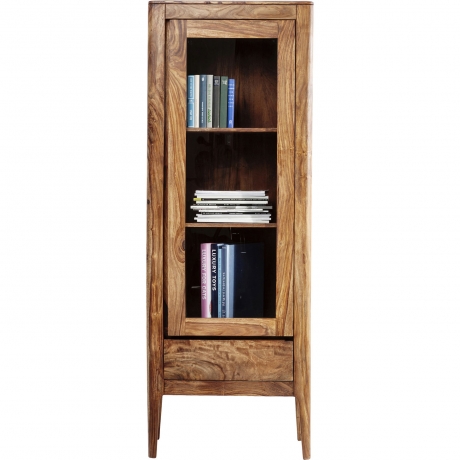 Шкаф-витрина Brooklyn Nature, коллекция "Красоты Бруклина" 65*180*40, Палисандр, Стекло, Коричневый