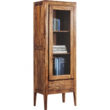 Шкаф-витрина Brooklyn Nature, коллекция "Красоты Бруклина" 65*180*40, Палисандр, Стекло, Коричневый