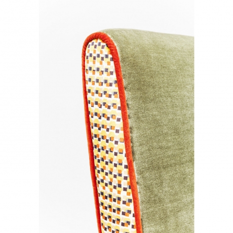 Кресло Aunt Betty, коллекция "Тетушка" 60*89*78, Бархат, Нержавеющая сталь, МДФ, Пенополиуретан, Зеленый