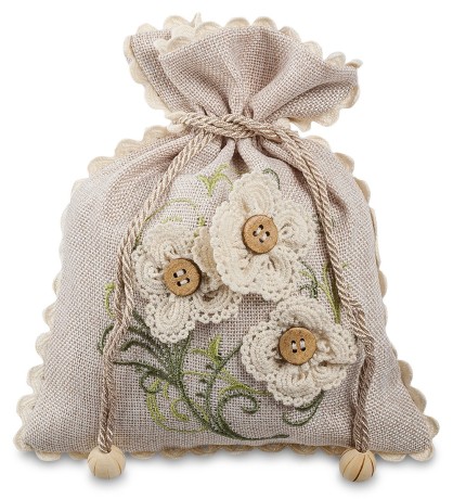 LK-37 Мешочек из льна "Полевые цветы"