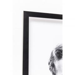 Картина в рамке Actor, коллекция "Актер" 84*64*4, Бумага, Стекло, АБС-пластик, МДФ, Белый, Черный