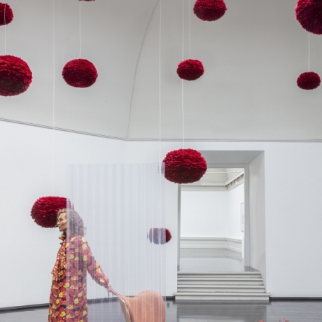 Плафон, 65x40 см. Eos large red UMAGE