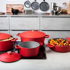 Кастрюля из литого аллюминия RED, 4 л. MC Kitchen Craft