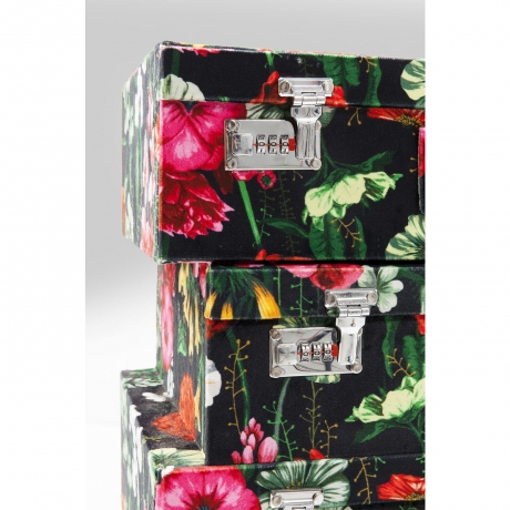 Комод высокий Suitcase, коллекция "Чемодан" 52*84*31, Полиэстер, МДФ, Сталь, Мультиколор