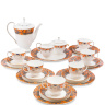 JK-217 Чайный сервиз 22 пр. на 6 перс. "Риомаджоре" (Riomaggiore Pavone)