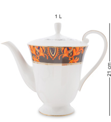 JK-217 Чайный сервиз 22 пр. на 6 перс. "Риомаджоре" (Riomaggiore Pavone)