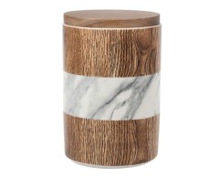Банка для сыпучих продуктов Wood&amp;Marble, 17х11,5 см, 1,1 л. Home &amp; Style