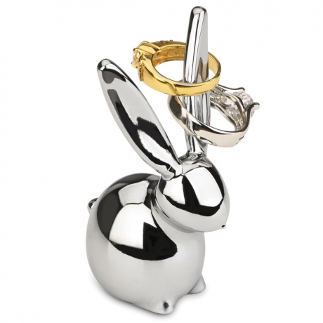 Подставка для колец Zoola Кролик, хром, Umbra