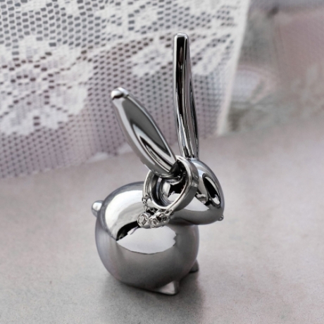 Подставка для колец Zoola Кролик, хром, Umbra