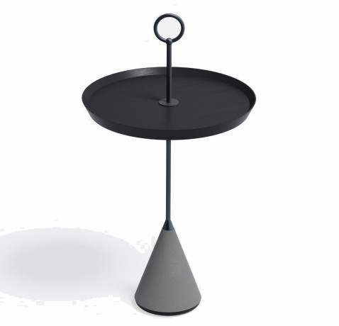 Журнальный столик Pin, 42,1x42,1х73,7 см. черный, Zahodi