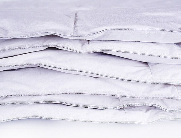 Одеяло всесезонное из гусиного пуха " Серебряная мечта", 140х205 см. технология кассетная, Natures