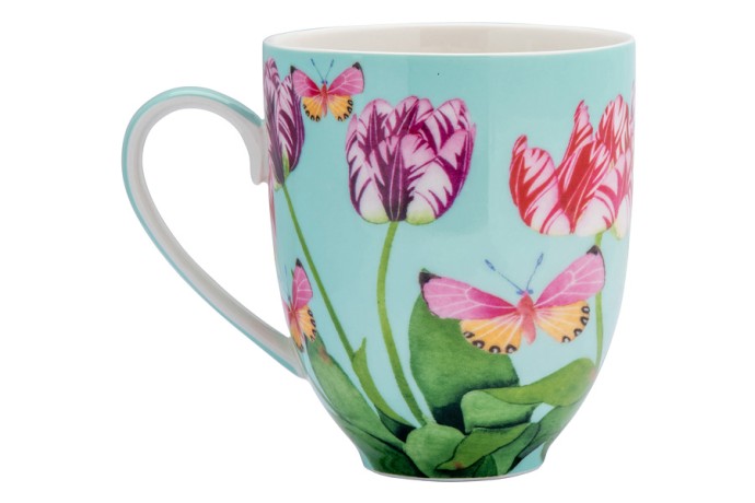 Кружка с подставкой Тюльпаны, 0,4 л. Maxwell & Williams