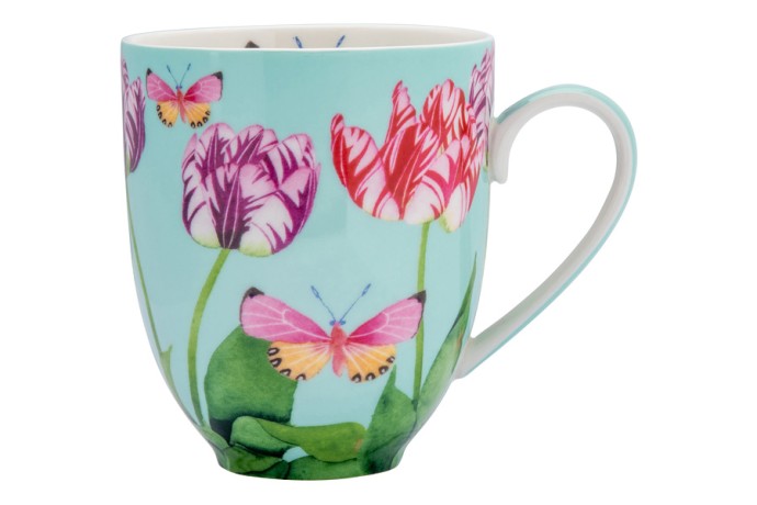 Кружка с подставкой Тюльпаны, 0,4 л. Maxwell & Williams