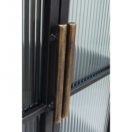 Буфет La Gomera, коллекция "Ла Гомера" 120*75*35, МДФ, Сталь, Стекло, Черный