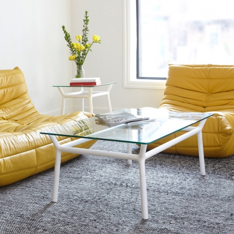 Столик кофейный Konnect, белый, Umbra