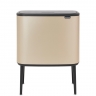 Мусорный бак Touch Bin Bo (3 х 11 л), Шампань Brabantia