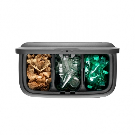 Мусорный бак Touch Bin Bo (3 х 11 л), Шампань Brabantia