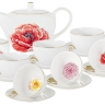Сервиз чайный на 6 персон Flowers, Мак, 14 предметов Emily