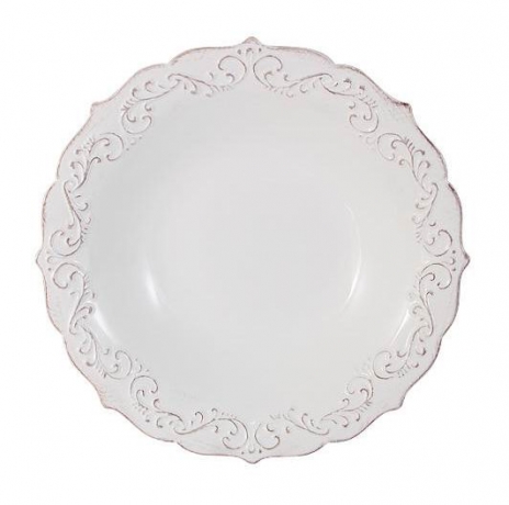 Тарелка суповая Винтаж (белый)