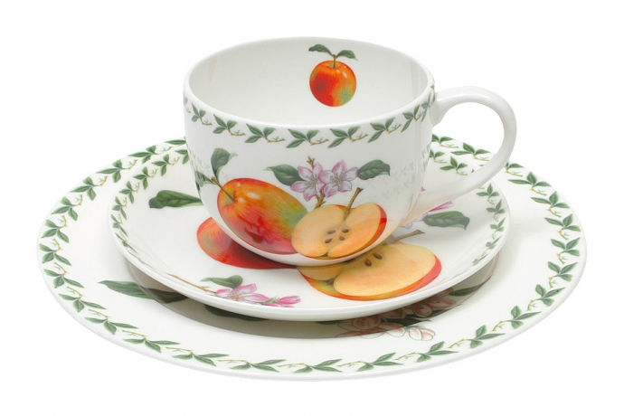 Набор: чашка, блюдце, тарелка "Яблоко" 250 мл. Maxwell & Williams