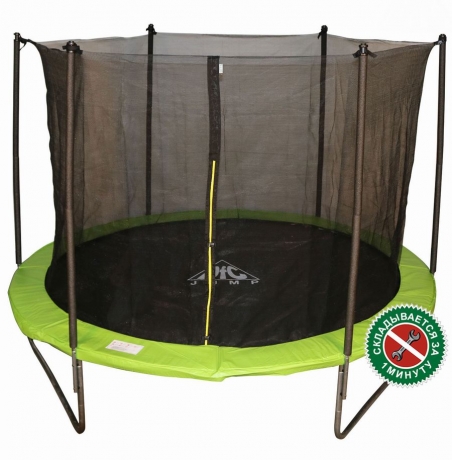 Батут DFC JUMP 6ft складной, с сеткой, цвет apple green