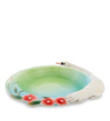 FM-76/ 9 Тарелка суповая "Лебеди" (Pavone)