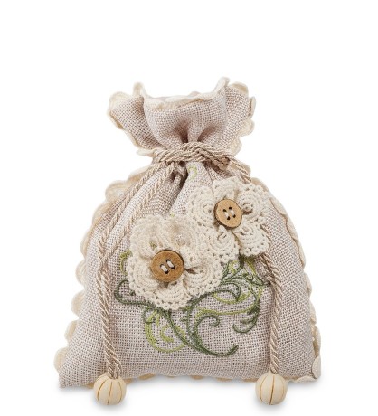 LK-38 Мешочек из льна "Полевые цветы"