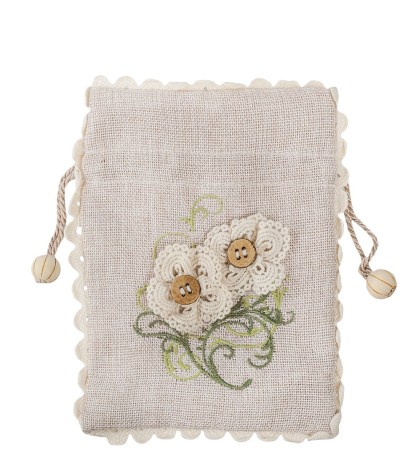 LK-38 Мешочек из льна "Полевые цветы"