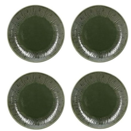 Набор тарелок 4 шт. Mikasa Jardin, 21,5 см. зеленые, Kitchen Craft