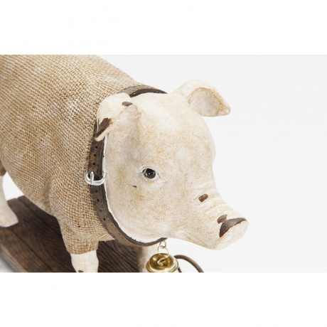 Статуэтка Pig, коллекция "Свинья" 29*20*10, Полирезин, Коричневый